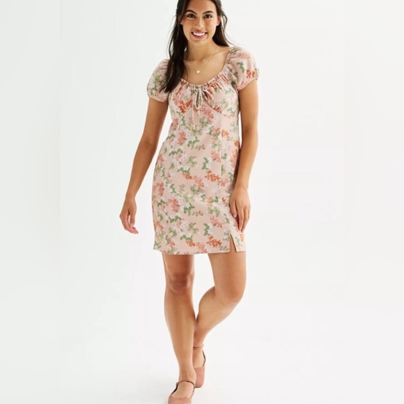 PINK REPUBLIC Floral Short Sleeve Dress XXL NWT - Picture 1 of 11
